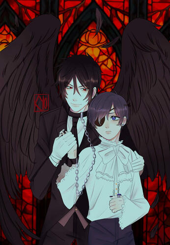 Sebastian and Ciel